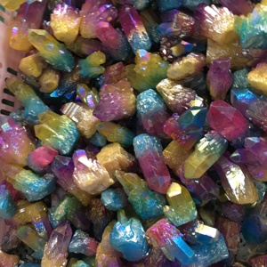 Cụm Pha Lê Trắng Tự Nhiên Bán Sỉ Đá Tinh Thể Hào Quang Cụm Tinh Thể Hai Màu Mạ Điện Đá Chữa Bệnh - Product Image 6