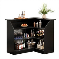 Mueble Bar Esquinero en Forma de L de Madera Ecológica Multifuncional Estilo Americano, Personalizado de Fábrica, Superventas 2026