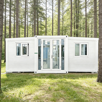 Maison de Luxe pour Grand-Mère 20x40 Pieds, Conteneur Extensible, 2 Chambres, Préfabriquée, Portable, Mobile, pour Hôtels et Appartements