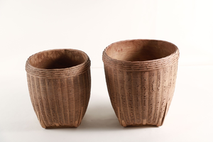 Classic Vine Pattern Round Shape Garden Fiber Clay <strong>Jardiniere</strong> Large Outdoor <strong>Planter</strong> for Hallway - Product Image 3