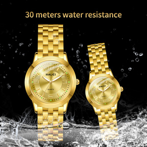 Envío Directo HALEI Nuevo Reloj Original de Cuarzo con Números Árabes, Resistente al Agua 3BAR, Acero Inoxidable, Movimiento Japonés, Venta al Por Mayor - Product Image 5