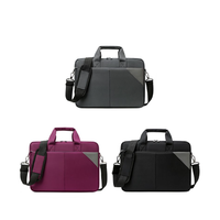Sac à bandoulière pour ordinateur portable noir, léger, réglable, de grande taille, avec logo personnalisé de haute qualité