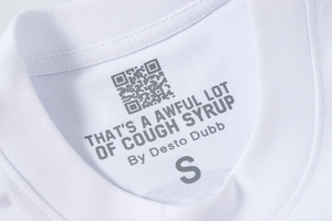 Camisetas góticas holgadas y transpirables de algodón de manga corta para hombre, estilo streetwear personalizado, con estampado 'That's a Awful Lot of Cough Syrup', para verano. - Product Image 5