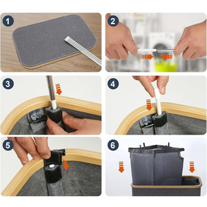 Grande 2 sezione contenitore di riciclaggio <span class=keywords><strong>per</strong></span> la cucina con 2 borse interne e coperchio <span class=keywords><strong>per</strong></span> la raccolta di bottiglie possono <span class=keywords><strong>vetro</strong></span> plastica metallo Wast - Product Image 4