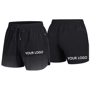 Shorts de course mi-longs sportifs pour hommes, respirants, séchage rapide, Spandex/Polyester, cordon de serrage, pour tennis et marathon, 160g, personnalisables numériquement - Product Image 1