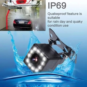 Cámara de visión trasera para coche, Monitor de aparcamiento de 170 grados, 4 LED, visión nocturna, CCD, impermeable, vídeo HD, cámara de visión trasera - Product Image 6