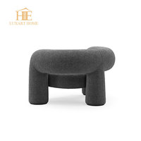Canapé italien Clouds en velours rose, confortable et moelleux, style minimaliste, luxe léger, pour salon, chambre à coucher, design créatif