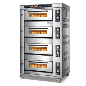 Horno de Gas de Cuatro Niveles 400C, Doble Función de Horneado, Equipo Comercial para Panadería, Control por Perillas, Independiente - Product Image 1