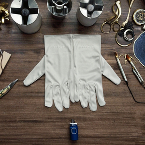 Gants antidérapants pour écran tactile, pour l'industrie de la bijouterie, en microfibre noire, pour montres et bijoux - Product Image 3