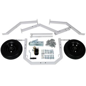 Arc de dérapage de bûche ATV d'une capacité de 1000 lb avec pneu pneumatique de 16,5 pouces pour l'aménagement paysager et le platelage - Product Image 4
