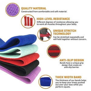 Popolare <span class=keywords><strong>Fascia</strong></span> <span class=keywords><strong>Elastica</strong></span> ad Alta Elasticità Antiscivolo per Palestra, Bellezza, Glutei, <span class=keywords><strong>Gambe</strong></span> e Fianchi, per <span class=keywords><strong>Esercizi</strong></span> di Squat - Product Image 4