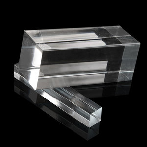 Blocchi acrilici rotondi solidi personalizzati, asta acrilica trasparente, in acrilico, blocchi quadrati in plastica Plexi - Product Image 1