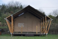 Tentes en forme de maison Safari de haute qualité, loges Glamping, tentes d'hôtel de luxe