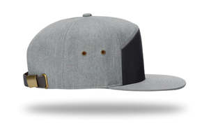 Chapeaux Snapback bicolores 7 panneaux à bord plat vierge de haute qualité Gorra Logo personnalisé imperméable Casquettes arrière à pression de couleur contrastée pour hommes - Product Image 4