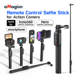 Bâtons de selfie télécommandés AMagisn BT5.1 1M pour caméras d'action Insta360 x4/x3/<span class=keywords><strong>GoPro</strong></span> Hero 13/12/11/OSMO Action <span class=keywords><strong>5</strong></span> pro & Phone - Product Image 5