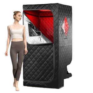 Xách tay một người nhà hồng ngoại xa hơi tắm hơi liệu pháp ánh sáng đỏ 660nm đầy đủ cơ thể thư giãn Lều transom Windows 3L & 1100W - Product Image 4