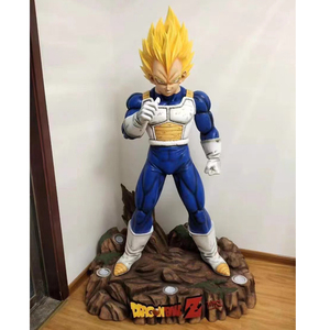 2024 última escultura de personaje de anime <span class=keywords><strong>Dragon</strong></span> <span class=keywords><strong>Ball</strong></span> artesanía de resina estatua de vegeta de gran tamaño figura de fibra de vidrio para Decoración - Product Image 5