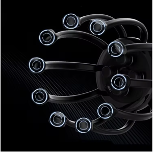 Appareils ménagers de protection personnelle 360 degrés Tms vibrant 10 Silicone doigt soulagement du Stress électrique tête Machine de <span class=keywords><strong>Massage</strong></span> - Product Image 4