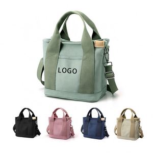 OEM&ODM <b>Large</b> Capacity Multi-Pocket Handbag Women's <b>Canvas</b> Tote Purses Crossbody <b>Bag</b> Vintage Tote <b>Bags</b> With Custom - Product Image 1