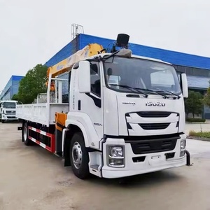 Grúa hidráulica telescópica Isuzu <span class=keywords><strong>de</strong></span> 8 toneladas montada en camión con caja <span class=keywords><strong>de</strong></span> cambios, bomba y motorreductor para transporte <span class=keywords><strong>de</strong></span> cargas pesadas (15m <span class=keywords><strong>de</strong></span> elevación) - Product Image 2