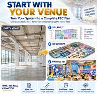 Solution clé en main pour équipements de terrain de jeux intérieur FEC avec conception et installation pour projets commerciaux