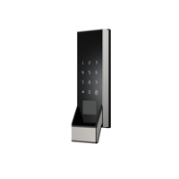 Serrure de porte intelligente Tuya avec contrôle par application, déverrouillage RFID/NFC, empreinte digitale, en alliage d'aluminium, pour portes extérieures en acier/aluminium/bois
