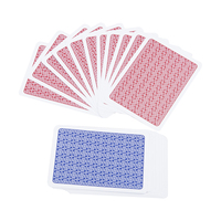 Cartes de poker étanches en plastique lisse de haute qualité avec logo personnalisé cartes à jouer en PVC durable imprimées en usine