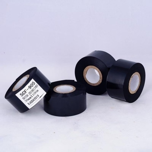 Ruban de codage à chaud compatible pour étiquettes, 30mm*100m, feuille de transfert d'impression, matériau PET, emballage alimentaire en plastique, noir <span class=keywords><strong>Youna</strong></span> - Product Image 1