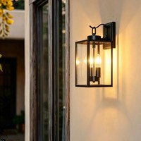 Lampe murale en acier inoxydable, éclairage extérieur, étanche, moderne, créatif, rétro, luminaire mural extérieur pour jardin, cour, villa