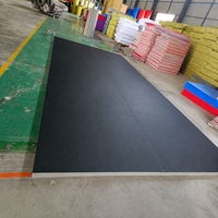 Tapis de sol d'entraînement portable et flexible en PVC vinyle avec logo personnalisé pour arts martiaux, MMA, BJJ, lutte, grappling, dojo