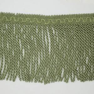 Accessoires de rideau de canapé double face en polyester <span class=keywords><strong>100</strong></span>% avec corde en dentelle et barbe, rangée torsadée, feuille d'or imprimée, <span class=keywords><strong>hauteur</strong></span> 20CM - Product Image 1