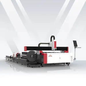 Mesin pemotong Laser 6KW dan pelat Cnc, mesin pemotong Laser sorot 1000w Harga Cnc serat Laser lembar logam