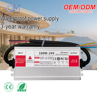 Convertisseur LED 350 Watts étanche IP67, alimentation 85V-265V AC vers 24V DC, transformateur LED silencieux et compact basse tension