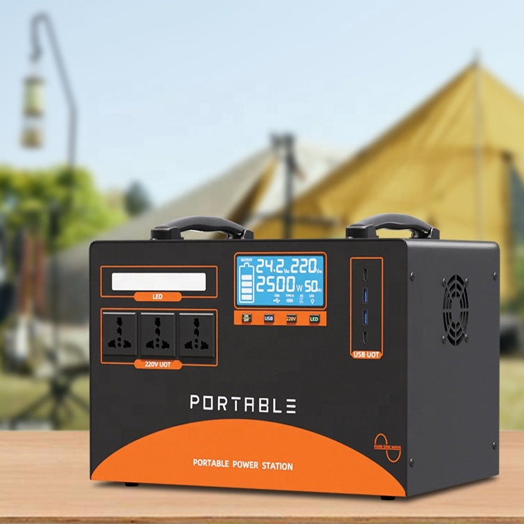 High Quality 220V Large Capacity 2500W Portable Power Station Household Emergency Storage Power Camping Power Supply · image 3