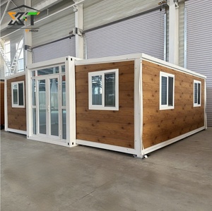 20ft sang trọng đúc sẵn di động nhà nhỏ sẵn sàng để tàu 2 phòng ngủ phòng tắm nhà bếp gấp prefab mở rộng container nhà - Product Image 3