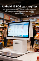15,6 дюймов Windows 10 Pro Pos система кассовый аппарат столешница POS машина с принтером сканер MSR RFID варианты батареи