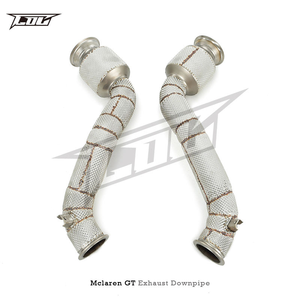 Downpipe Sportivo Personalizzato in Acciaio Inox Boska per McLaren GT 4.0T 2019-2023 con Scudo Termico e Catalizzatore - Product Image 5