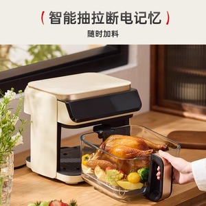 Freidora de Aire Apixintl de 6L de Gran Capacidad, Freidora de Aire Eléctrica con Pantalla de Vidrio y Revestimiento Cerámico para una Cocina Saludable - Product Image 4