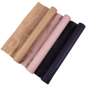 Uncoated Single Side Waterproof Honeycomb Kraft Craft <strong>Paper</strong> Grid Mesh Flower Shop Bouquet Wrapping Lining <strong>Paper</strong> - Product Image 5