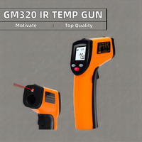 TERMOMETER DIGITAL GM320 TANPA KONTAK NIRKABEL LCD DENGAN SENSOR SUHU INFRAMERAH LASER IR METER INDUSTRI