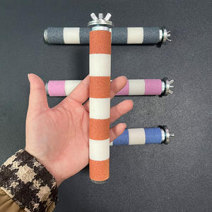 Jouet à mâcher oiseau perchoir perroquet jouet à mâcher patte matériaux naturels bâton de broyage oiseau jouets Cage - Product Image 1