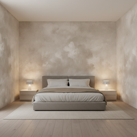 Wallpaper Dinding Latar Belakang TV Baiyun Sky Mural Awan Putih Wallpaper Kamar Tidur Minimalis Modern Mural Burung Matahari Terbenam Wallpaper Kamar Anak-anak