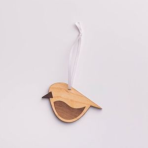 Pendentif oiseau en bois écologique gravé et poli, style bohème vintage, pour décoration murale ou de porte à la maison - Vente en gros - Product Image 2