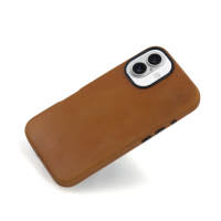 Housse de protection antichoc en TPU avec design professionnel en cuir véritable gaufré pour les séries 16/17