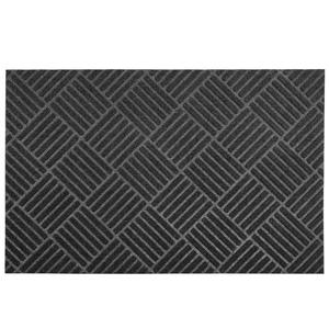 Tapis <span class=keywords><strong>de</strong></span> <span class=keywords><strong>porte</strong></span> commercial en <span class=keywords><strong>textile</strong></span> gaufré à motif losanges, antidérapant, avec base en PVC, pour entrée et usage extérieur - Product Image 5