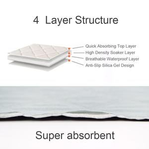 Almohadillas de Entrenamiento para Perros, Reutilizables, Lavables, Impermeables, Antideslizantes, Súper Absorbentes, de 4 Capas, Tamaño Grande - Product Image 4