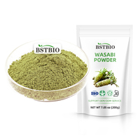 BSTBIO Vente en gros 1kg Poudre d'extrait de racine de wasabi, Poudre de wasabi verte naturelle fraîche, Offre Spéciale