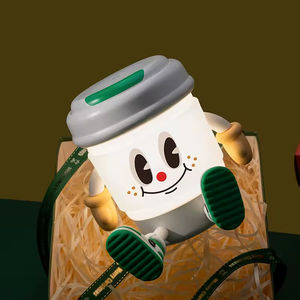 Iluminación creativa Luz de escritorio Decoración de habitación de cama Lámpara de mesa Taza con patas Teléfono Sostiene mesita de noche Linda luz de noche para niños - Product Image 6