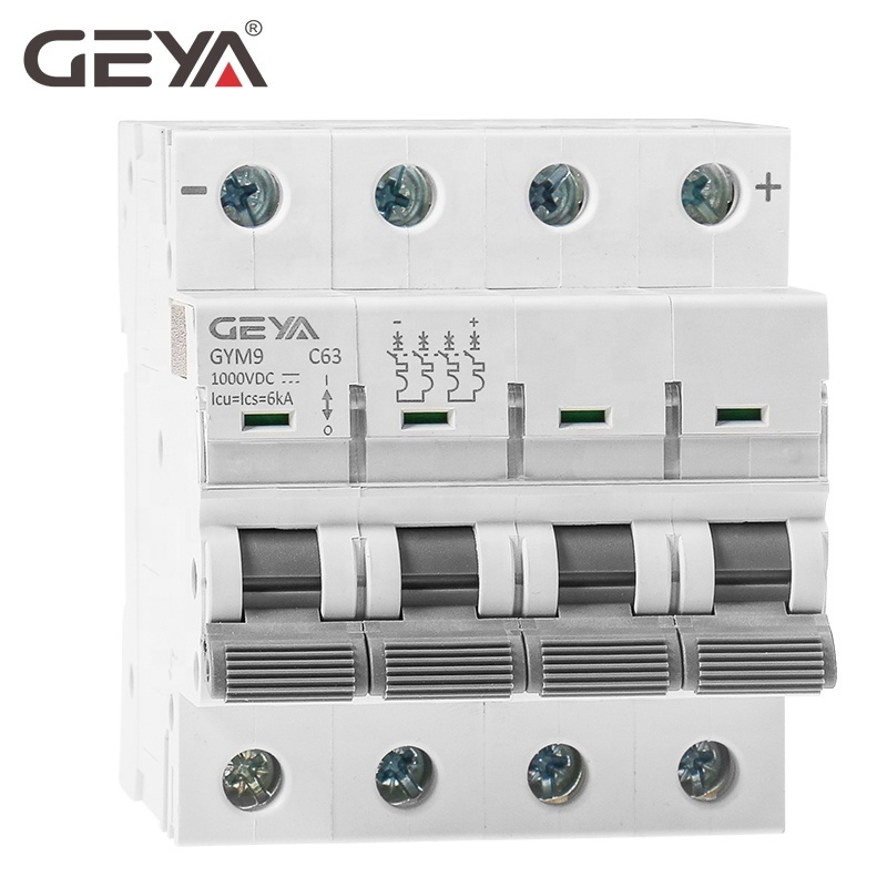 For NEW GYM9 6KA MCB 4P DC Mini Circuit Breaker OEM CE Certified 6kA/10kA Solar Photovoltaic System Protector · image 1