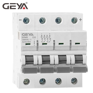 GEYA Sistema Solar PV MCB <span class=keywords><strong>GYM9</strong></span> DC 6KA 4P 250V 500V 750V 1000V Mini circuito interruptor - Product Image 1